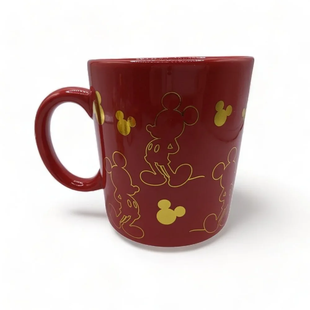 Disney Mickey Mouse Red Ceramic Jumbo Coffee Mug 4.5